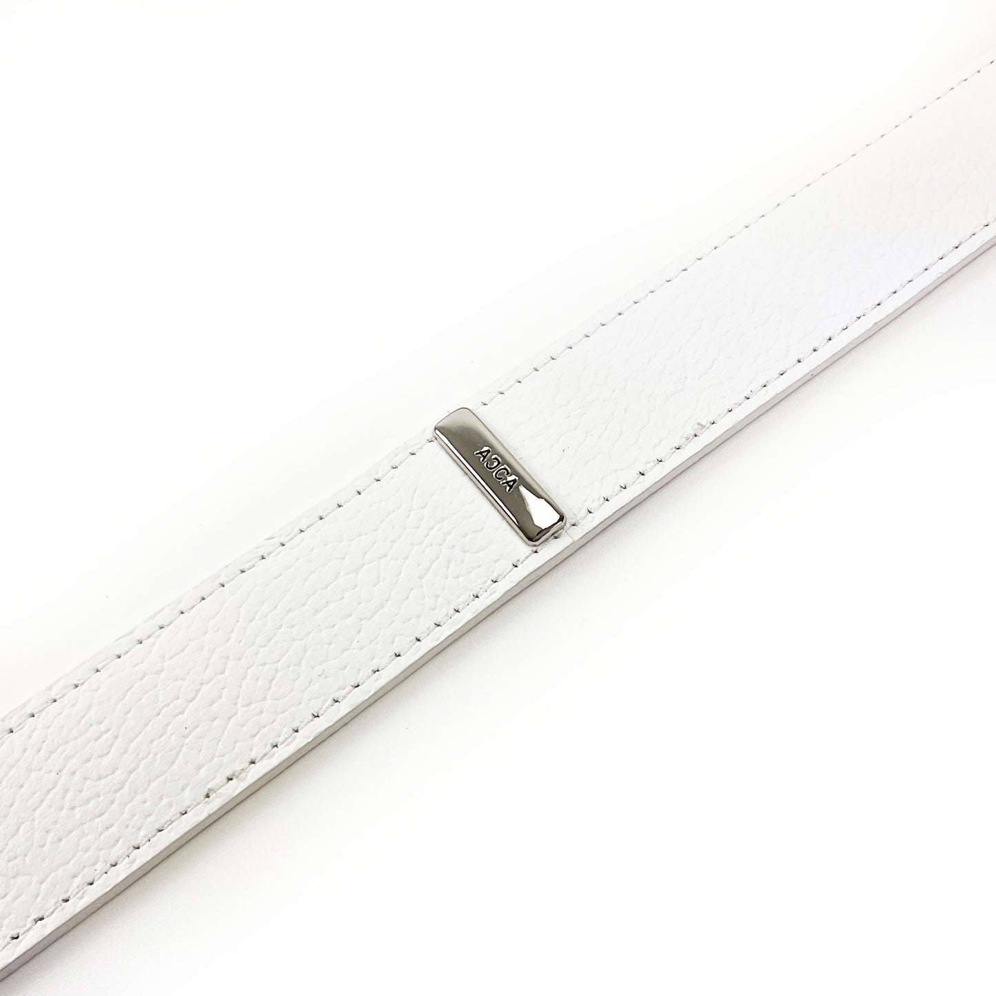 Harmony White Golf Leather Belts